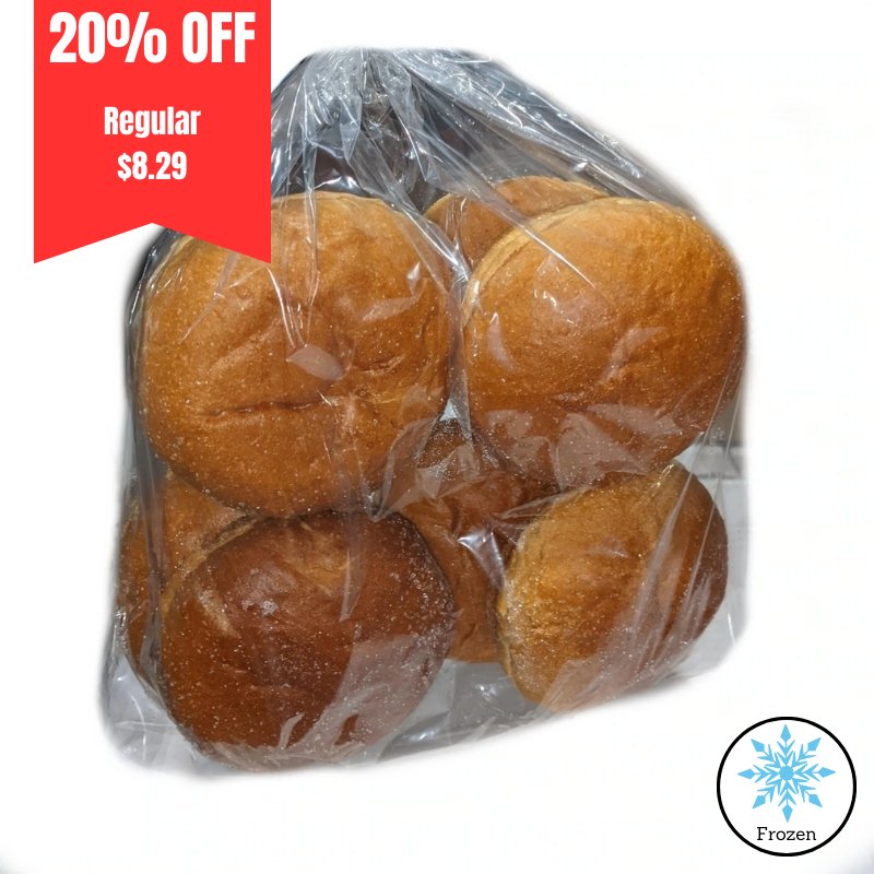 Brioche Hamburger Buns 8pack - Valley Direct Foods - All - Bakery - Bread