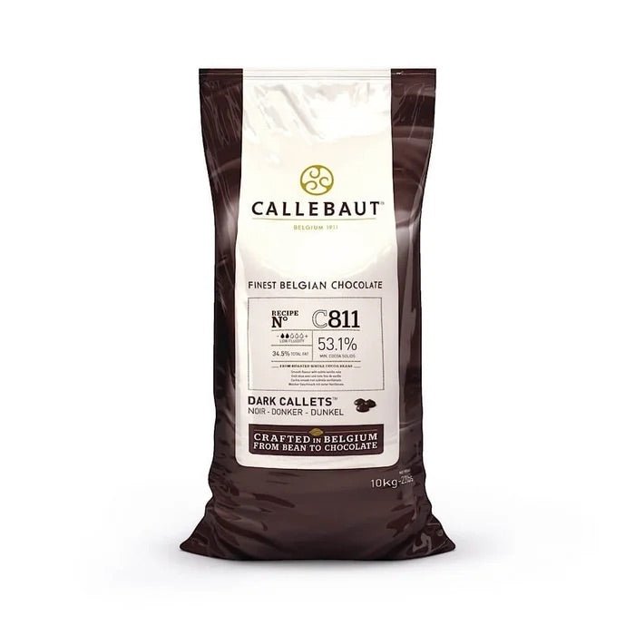 Callebaut Belgian Dark Chocolate Semi Sweet Callets, 53.1% — 10 kg - Valley Direct Foods - All - Baking - TBO