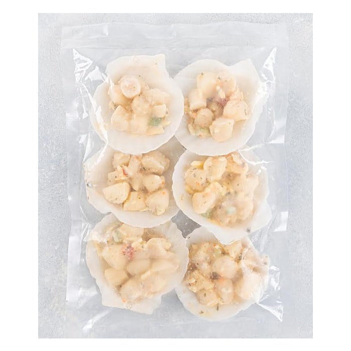 Clear Ocean Half Shell Scallops with Cheese & Tobiko - Valley Direct Foods - All - Seafood - TBO
