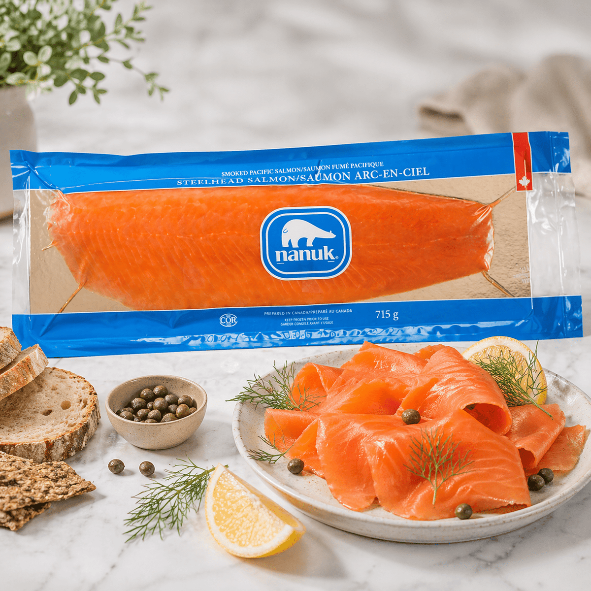 Nanuk Sliced Smoked Steelhead Salmon