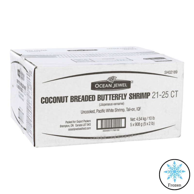 Shrimp, Breaded Coconut, Butterfly - 5 xx 907 gm - Valley Direct Foods - All - Appetizer - Seafood