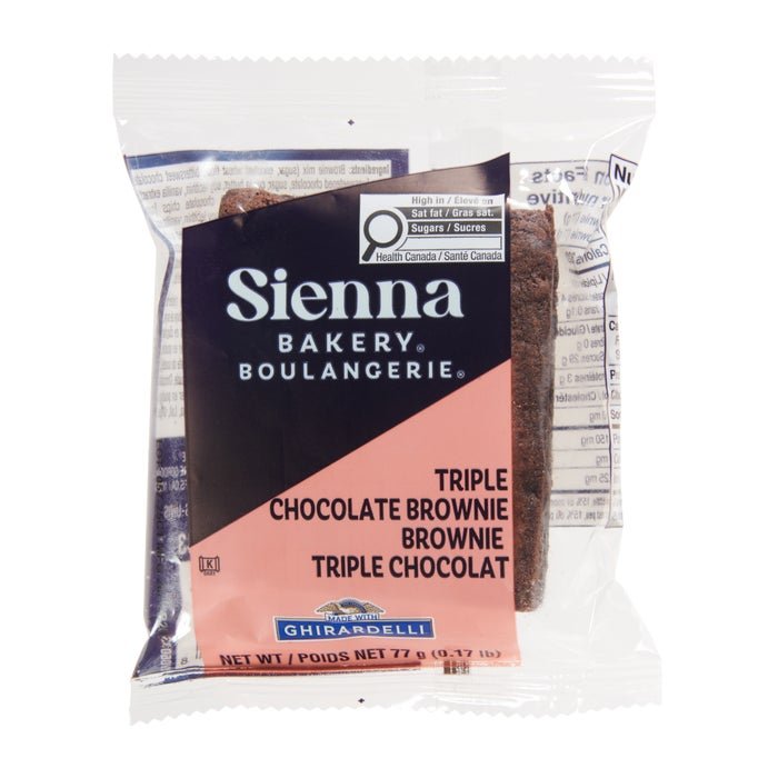 Sienna Bakery Dark Chocolate Brownies – Made with Ghirardelli® (24 Individually Wrapped Packs) - Valley Direct Foods - All - Dessert - TBO