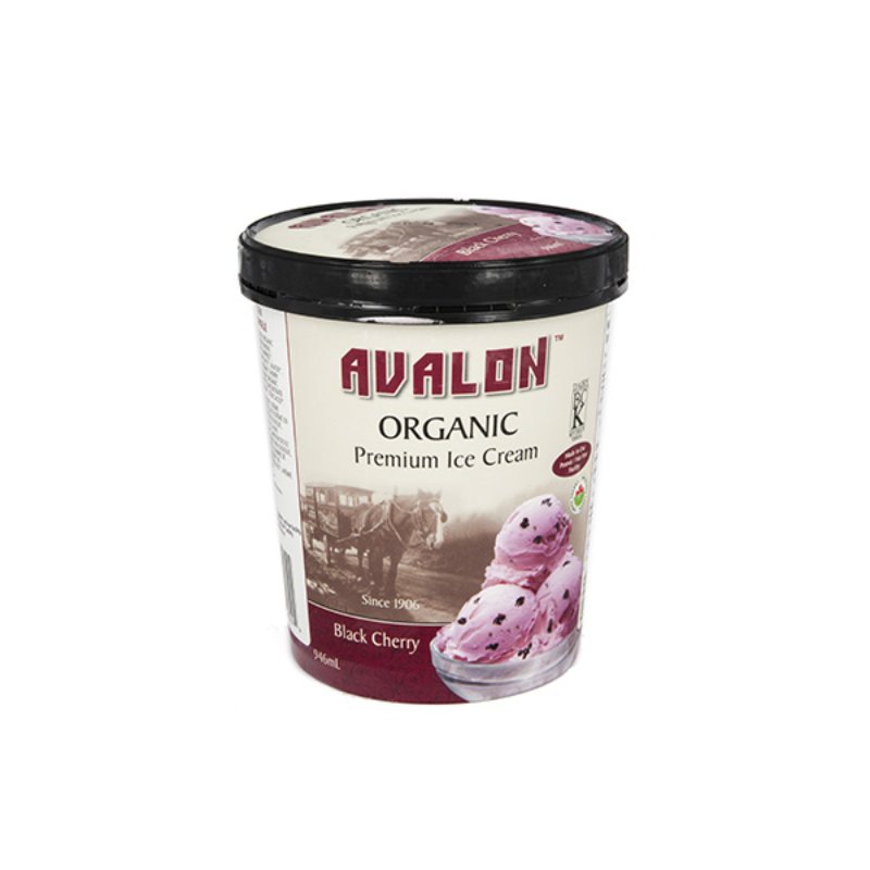 Organic Black Cherry Ice Cream - Valley Direct Foods - All - Canadian - Dairy