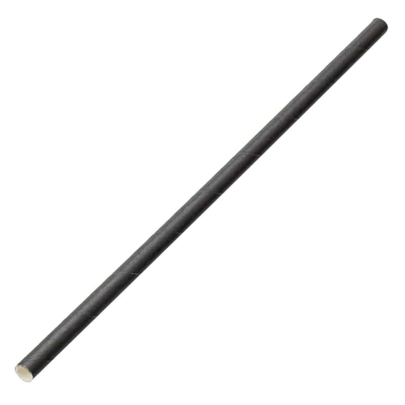 Paper Straw Black 8" - 300/Pack - Valley Direct Foods - All - Drink - Other Home
