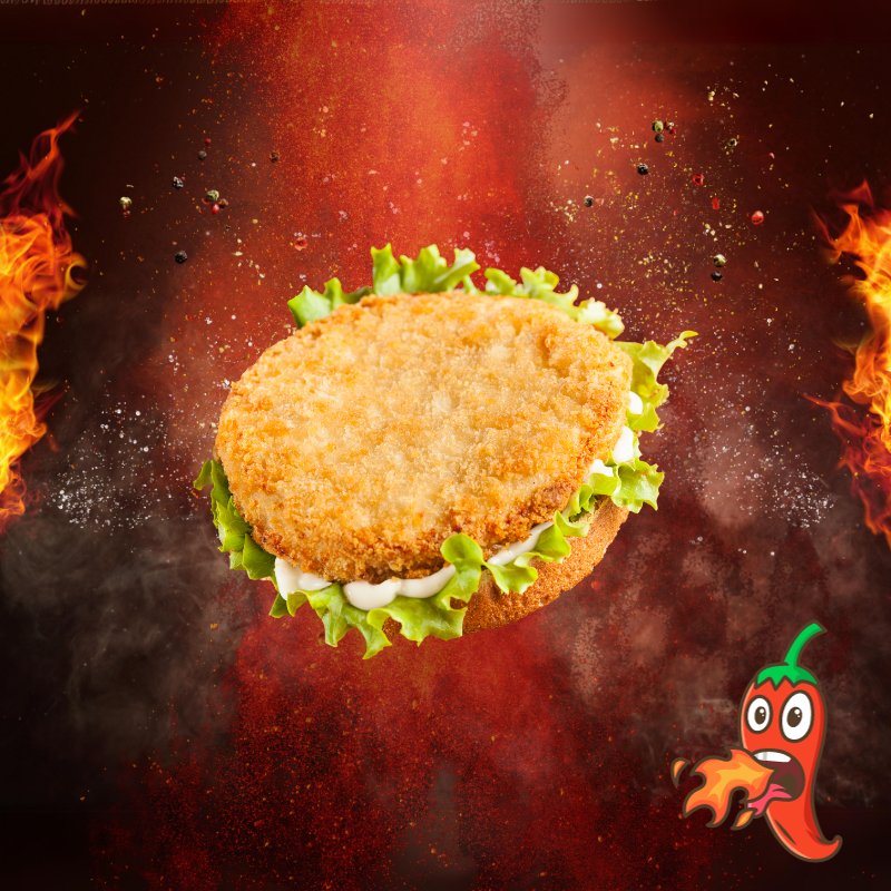 Spicy Chicken Burger 4.5oz - 4kg - Valley Direct Foods - All - Chicken - Frozen