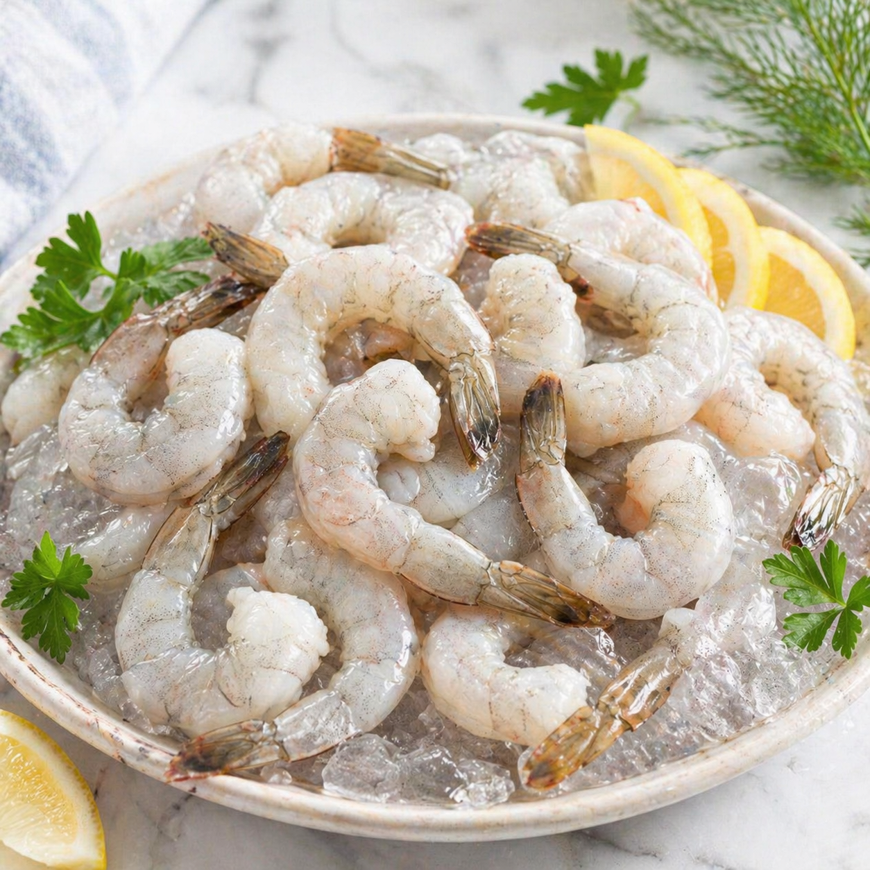 Raw Shrimp - Peeled Tail On IQF - 2 lb Bag - 31-40 ct