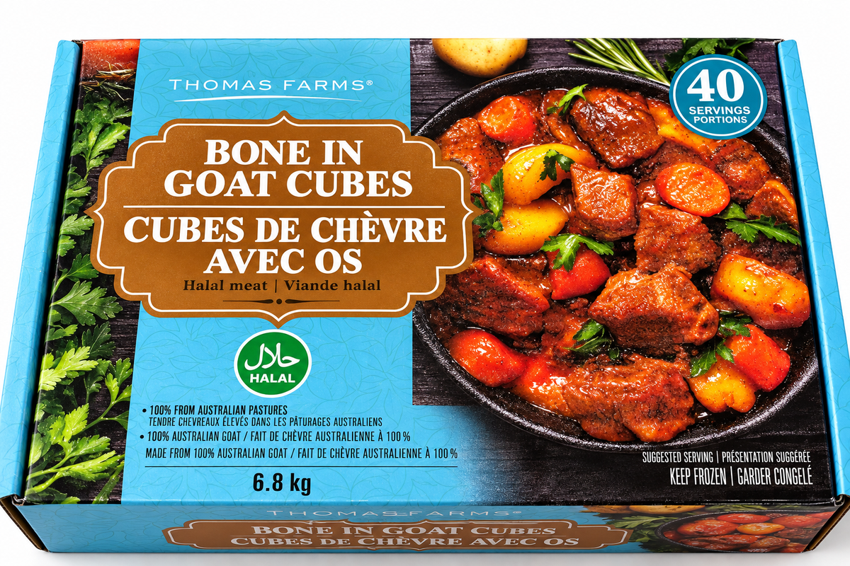 GOAT CUBES SKIN OFF IQF 6.8 KG