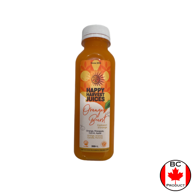 Happy Harvest Orange Burst Cold Pressed Juice - 12 x 355 ml