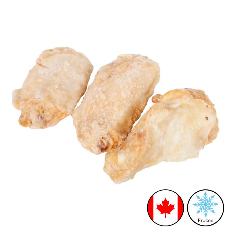 Fully Cooked Plain Seasoned Chicken Wings - 4 KG