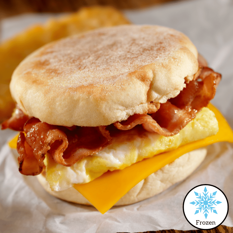 Bacon, Egg & Cheese Breakfast Sandwich - Valley Direct Foods - All - Breakfast - Prepared Food