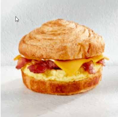 Bacon, Egg & Cheese Croissant Sandwich - Valley Direct Foods - All - Breakfast - Prepared Food
