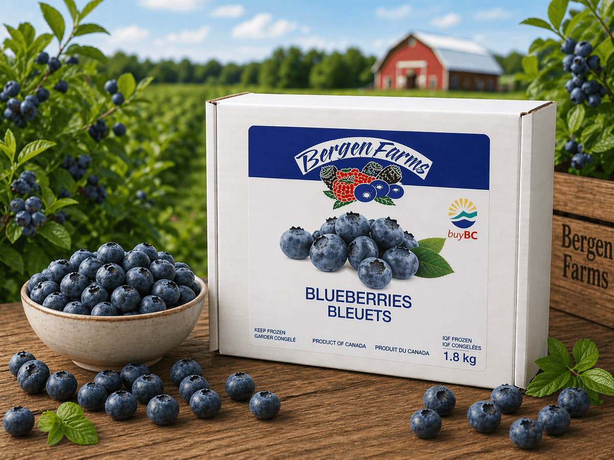 Blueberries, IQF - 1.8 kg - Valley Direct Foods - All - Canadian - Fruit