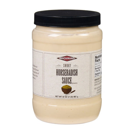 Brickman’s Smoky Horseradish Sauce – Bold Kick with a Mesquite Twist - 907 gm - Valley Direct Foods - All - Condiment - TBO