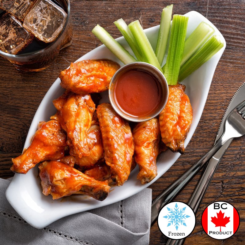 Chicken Wings Split Natural - IQF - 5kg - Valley Direct Foods - All - Appetizer - Canadian