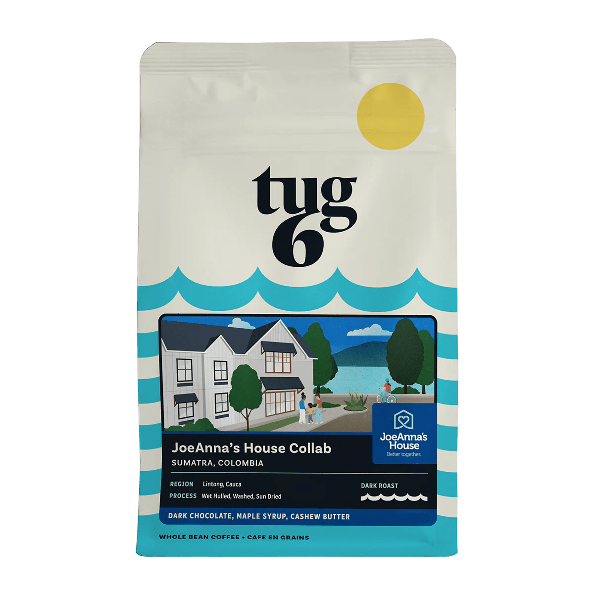 Coffee, whole bean dark roast - tug 6 - JoeAnna's House Collab - Valley Direct Foods - All - Coffee - TBO