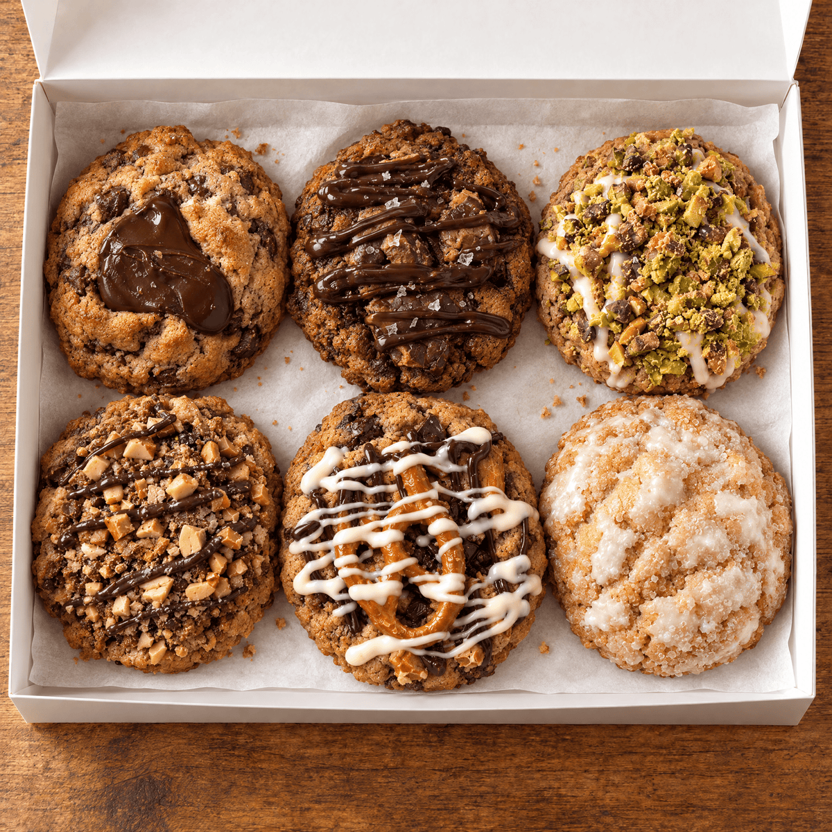 Cookies, Flight of 6, Fresh - Salt and Ember Bakery - Valley Direct Foods - Cookies - Dessert - HOTEL BREAKFAST BAR ITEMS