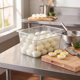 EGGS PEELED HARD COOKED 6 x 12 PK - Valley Direct Foods - All - Eggs - HOTEL BREAKFAST BAR ITEMS