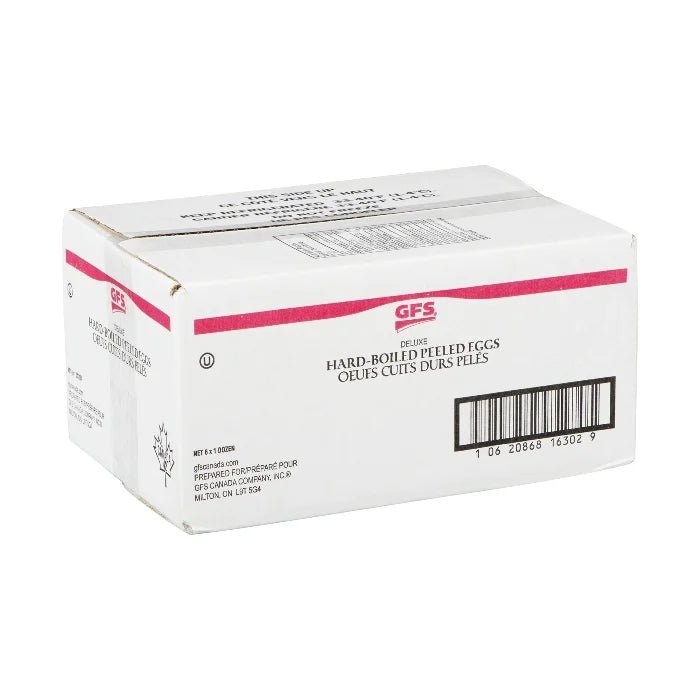 EGGS PEELED HARD COOKED 6 x 12 PK - Valley Direct Foods - All - Eggs - HOTEL BREAKFAST BAR ITEMS