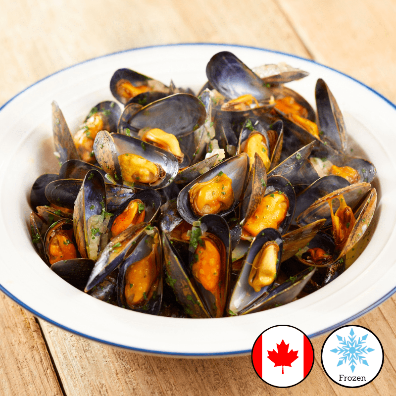 High Liner PEI Mussels (22–28 Ct, Cooked, In Shell – 10 x 454g) - Valley Direct Foods - All - Seafood - Shellfish
