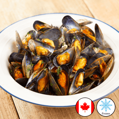 High Liner PEI Mussels (22–28 Ct, Cooked, In Shell – 10 x 454g) - Valley Direct Foods - All - Seafood - Shellfish