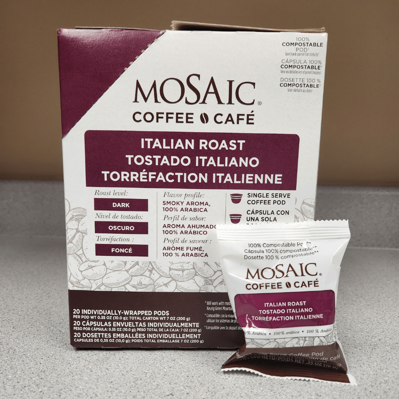 Italian Roast Coffee, Single Serve Pod - Valley Direct Foods - All - Beverages - Coffee
