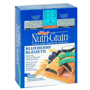Kellogg's Nutri-Grain Blueberry Cereal Bars – Grab-and-Go Snacking Made Easy (3 x 16 Pack) - Valley Direct Foods - All - CONVENIENCE - Snack