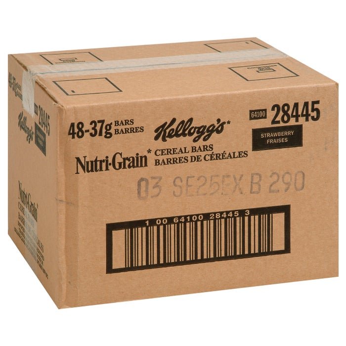 Kellogg's Nutrigrain Strawberry Cereal Bars - 48 bars - Valley Direct Foods - All - CONVENIENCE - Snack