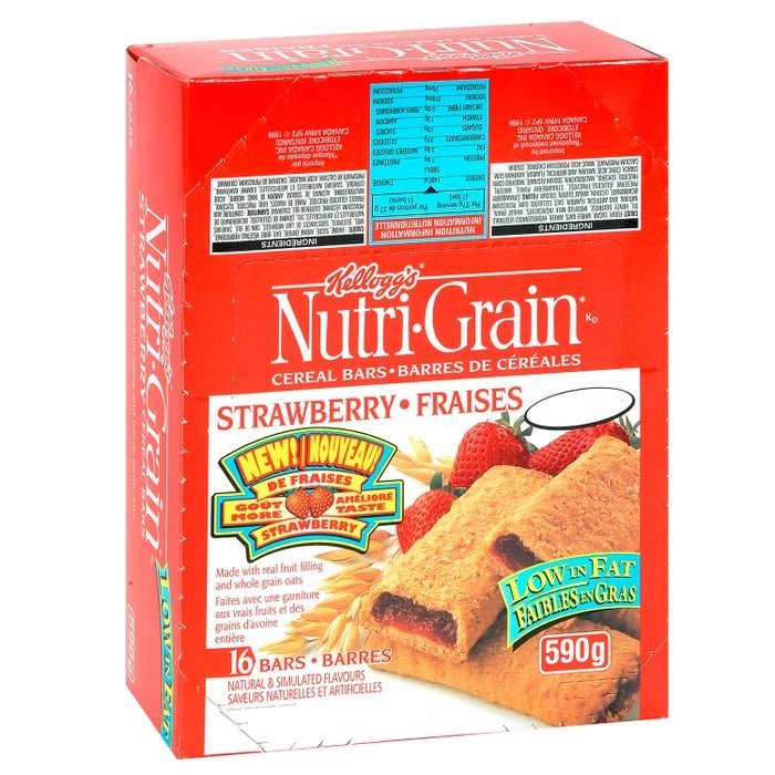 Kellogg's Nutrigrain Strawberry Cereal Bars - 48 bars - Valley Direct Foods - All - CONVENIENCE - Snack