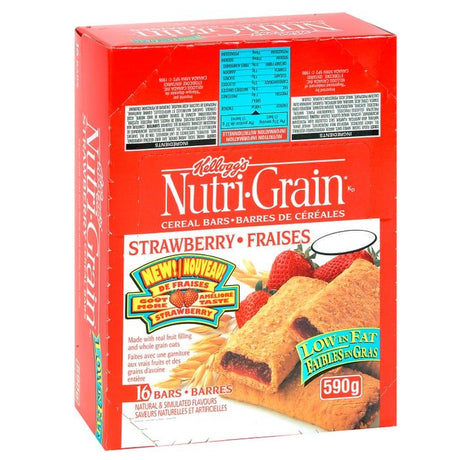 Kellogg's Nutrigrain Strawberry Cereal Bars - 48 bars - Valley Direct Foods - All - CONVENIENCE - Snack