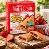 Kellogg's Nutrigrain Strawberry Cereal Bars - 48 bars - Valley Direct Foods - All - CONVENIENCE - Snack