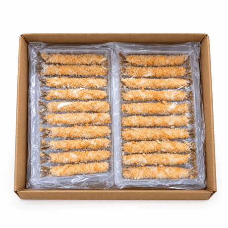 Nobashi 21/25 Ebi White — 20 × 10 pieces - Valley Direct Foods - Appetizer - Seafood -