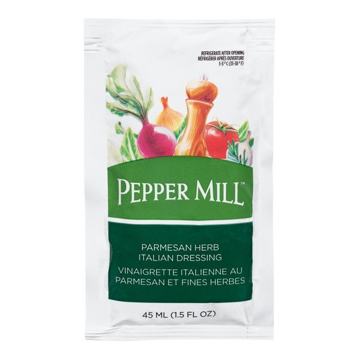 Pepper Mill Parmesan Herb Italian Dressing – 45ml Portions - Valley Direct Foods - All - Salad - TBO
