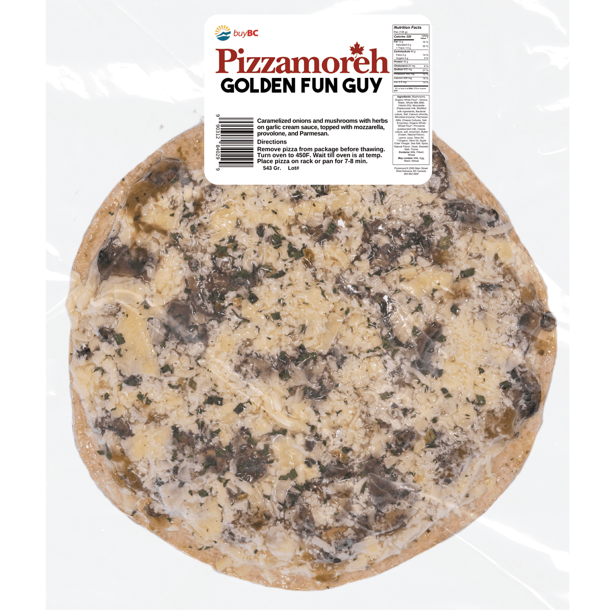 PIZZA, GOLDEN FUN GUY 1 EACH - Valley Direct Foods - All - Canadian - Frozen