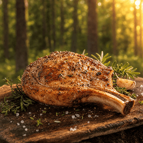 Pork Chops Bone In Seasoned 5 oz - 4.54 KG - Valley Direct Foods - All - Pork - TBO