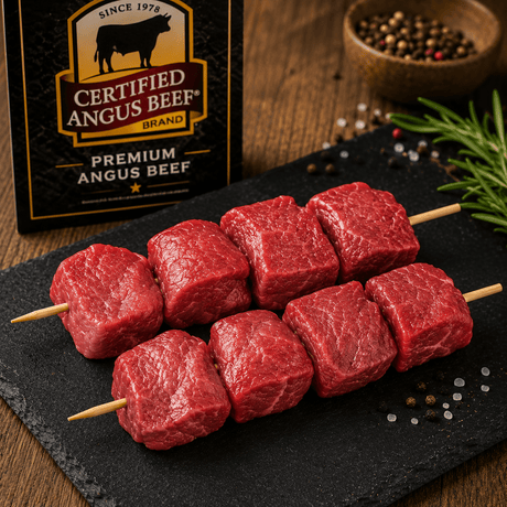 Skewers, Beef Certified Angus - 6 x 10 pack - Valley Direct Foods - All - Beef - TBO