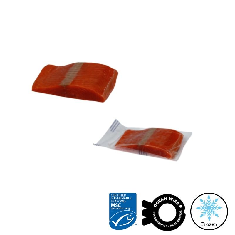 Sockeye Salmon Portions 6oz - Wild Caught - 10lb - Valley Direct Foods - All - Frozen - Seafood