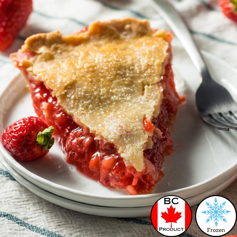 Strawberry Rhubarb Pie 9" - Valley Direct Foods - All - Bakery - Canadian