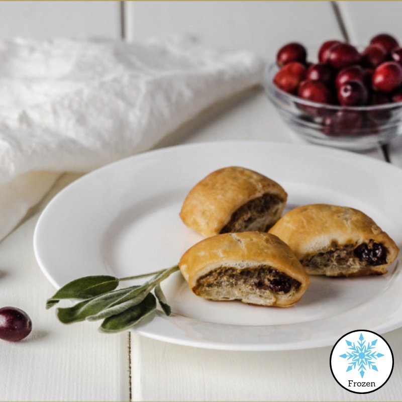 Turkey, Chicken & Cranberry Holiday Cocktail Roll - Valley Direct Foods - All - Appetizer - Frozen