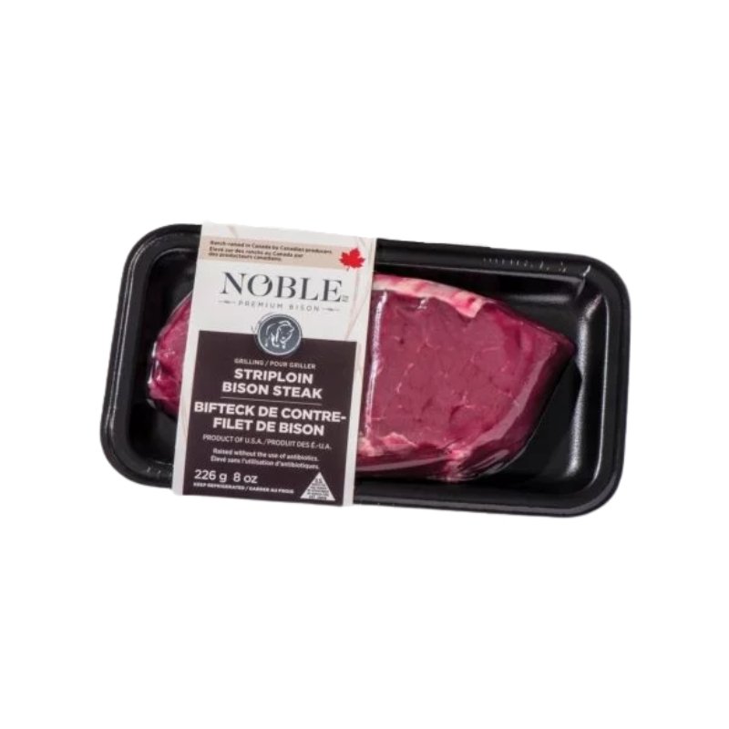Bison Striploin Steak 8oz - Valley Direct Foods - All - Bison - Canadian