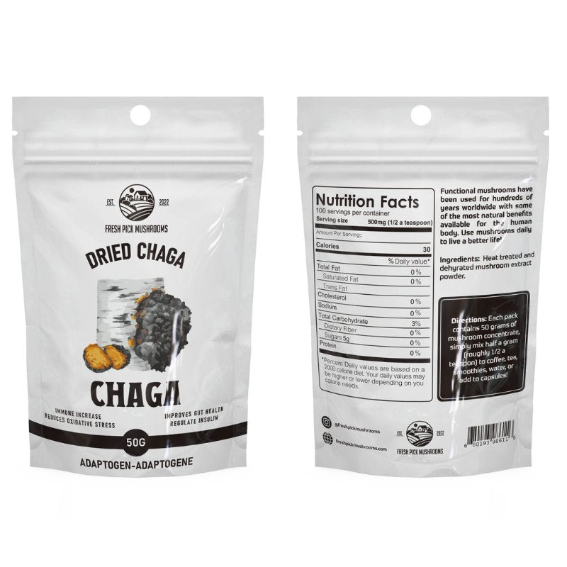 Chaga Mushroom Extract Powder - Valley Direct Foods - All - Canadian - Fresh Vegetable