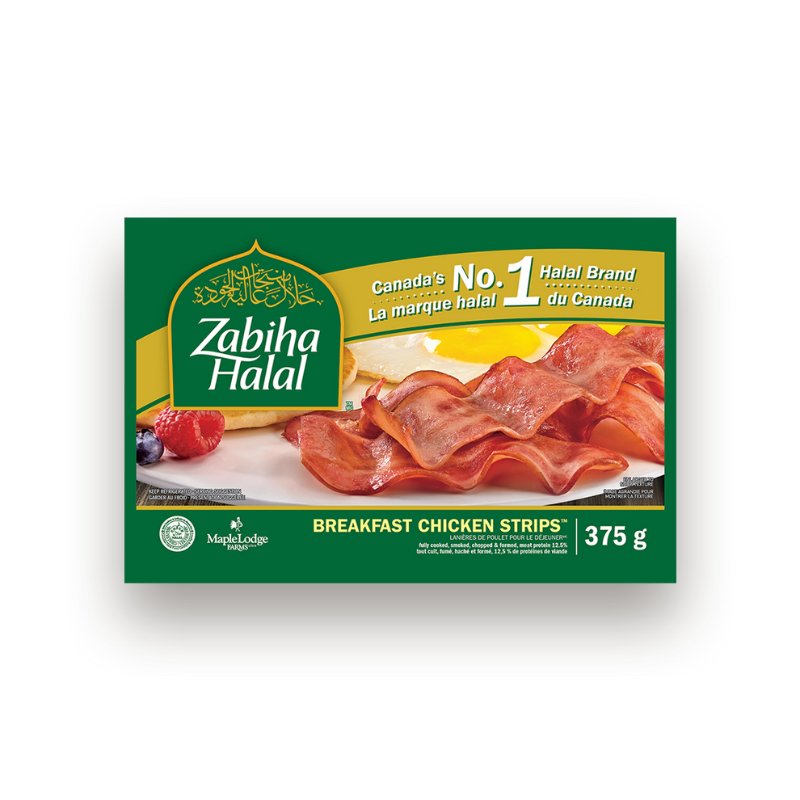 Chicken Breakfast Strip Halal - 375gm - Valley Direct Foods - All - Bacon - Halal