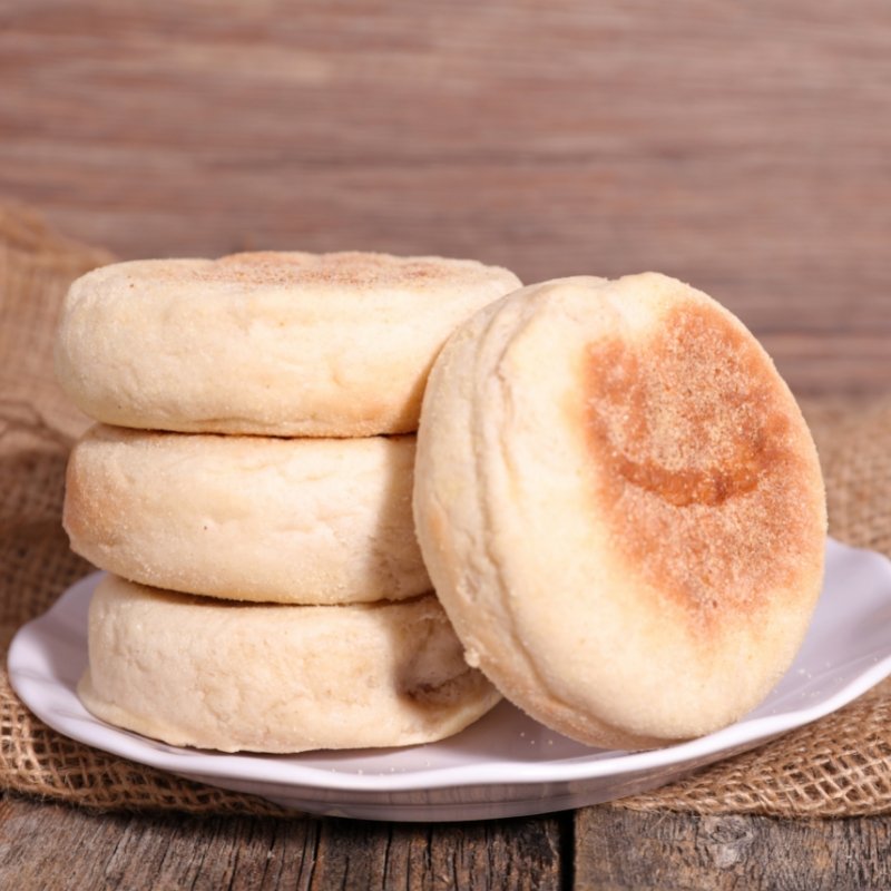 English Muffin - Plain Half Dozen - Valley Direct Foods - -