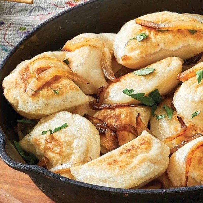 Flavors Kitchen Perogies - Vegan Caramelized Onion 700gm - Valley Direct Foods - All - Canadian - Frozen