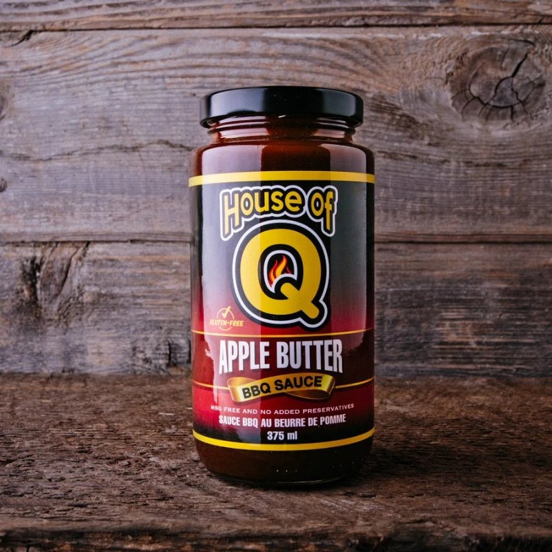 House of Q Apple Butter BBQ Sauce 375 ML - Valley Direct Foods - -