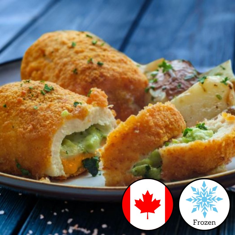 Premium Stuffed Chicken Cordon - Chicken a la Canadian 6oz (170gm) - Valley Direct Foods - All - Chicken - Frozen