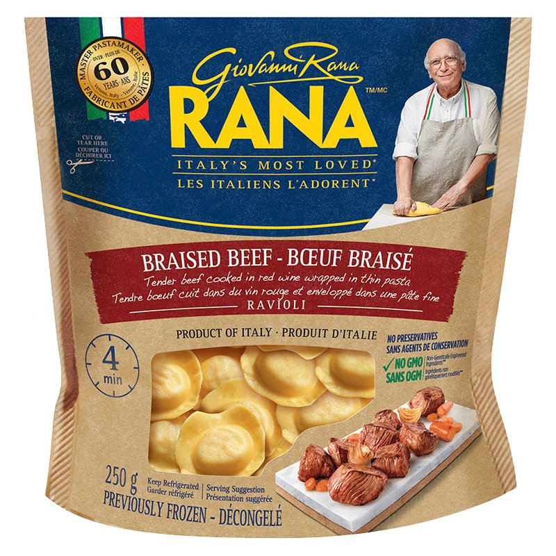 Rana Braised Beef Ravioli - 250gm - Valley Direct Foods - All - Frozen - Pasta