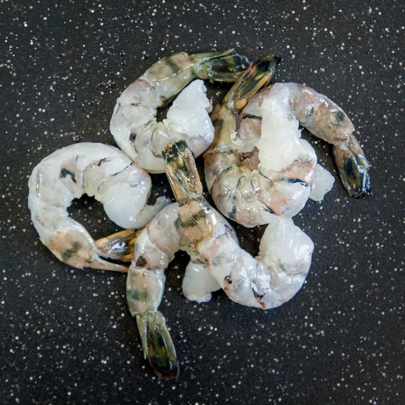 Raw Shrimp - Peeled Tail On - 2 lb Bag - 26-30 ct - Valley Direct Foods - -