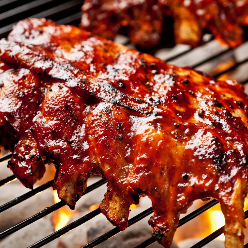 Roadhouse Pork Back Ribs with Maple Sauce 605g - Valley Direct Foods - All - BBQ - Frozen