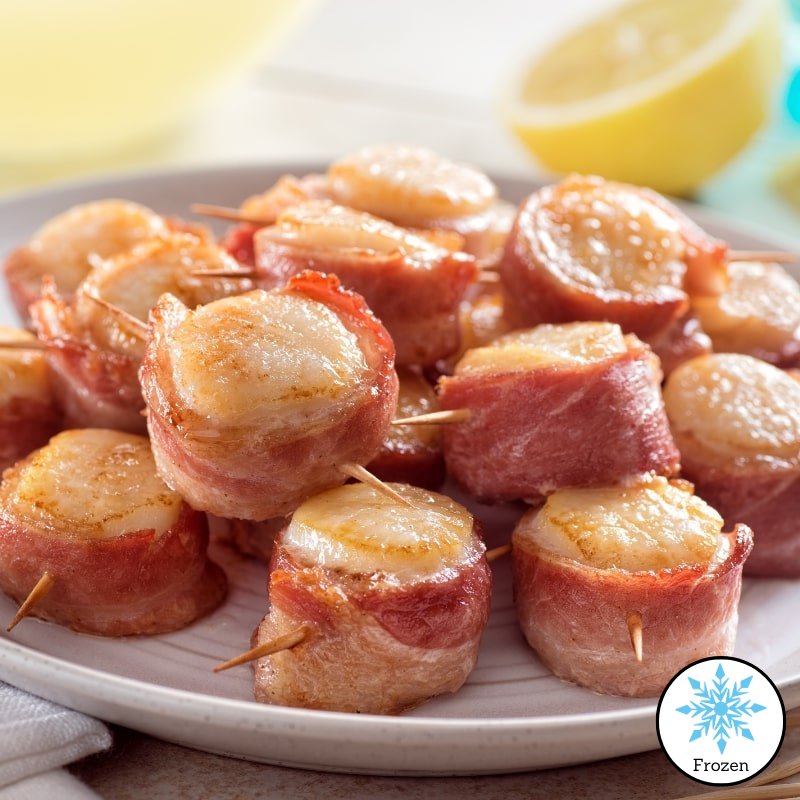 Scallops Bacon Wrapped IQF - 40/60ct - 5lb bag - Valley Direct Foods - All - Appetizer - Frozen