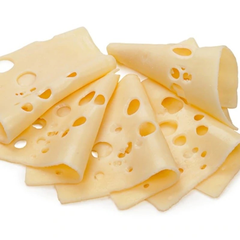 Sliced Swiss Cheese - 9 x 500 gm - Valley Direct Foods - All - Canadian - Cheese